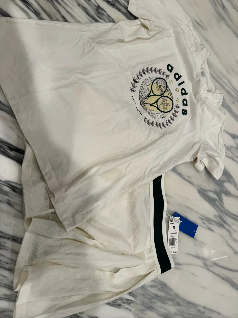 adidas Tennis Skirt with Tennis Cream Graphic Racquet Tee - Picture 7 of 10